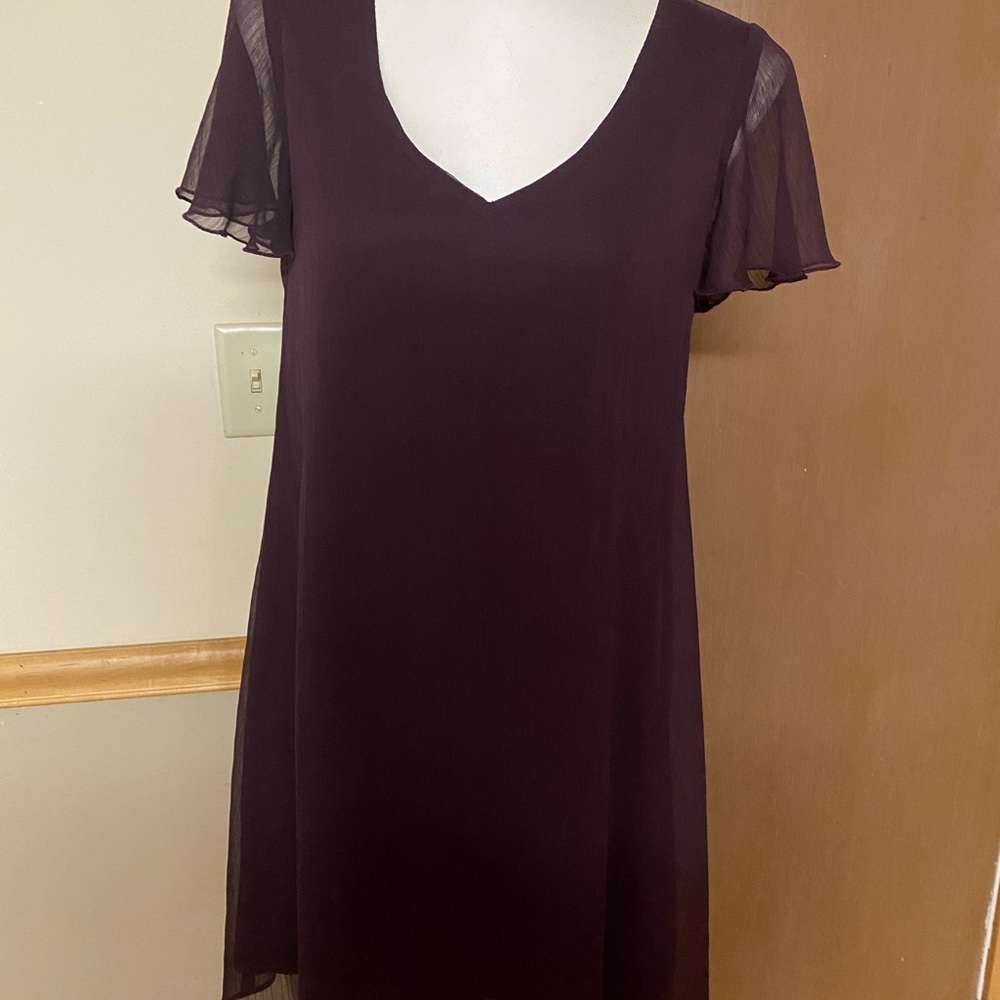 Plumb shift dress